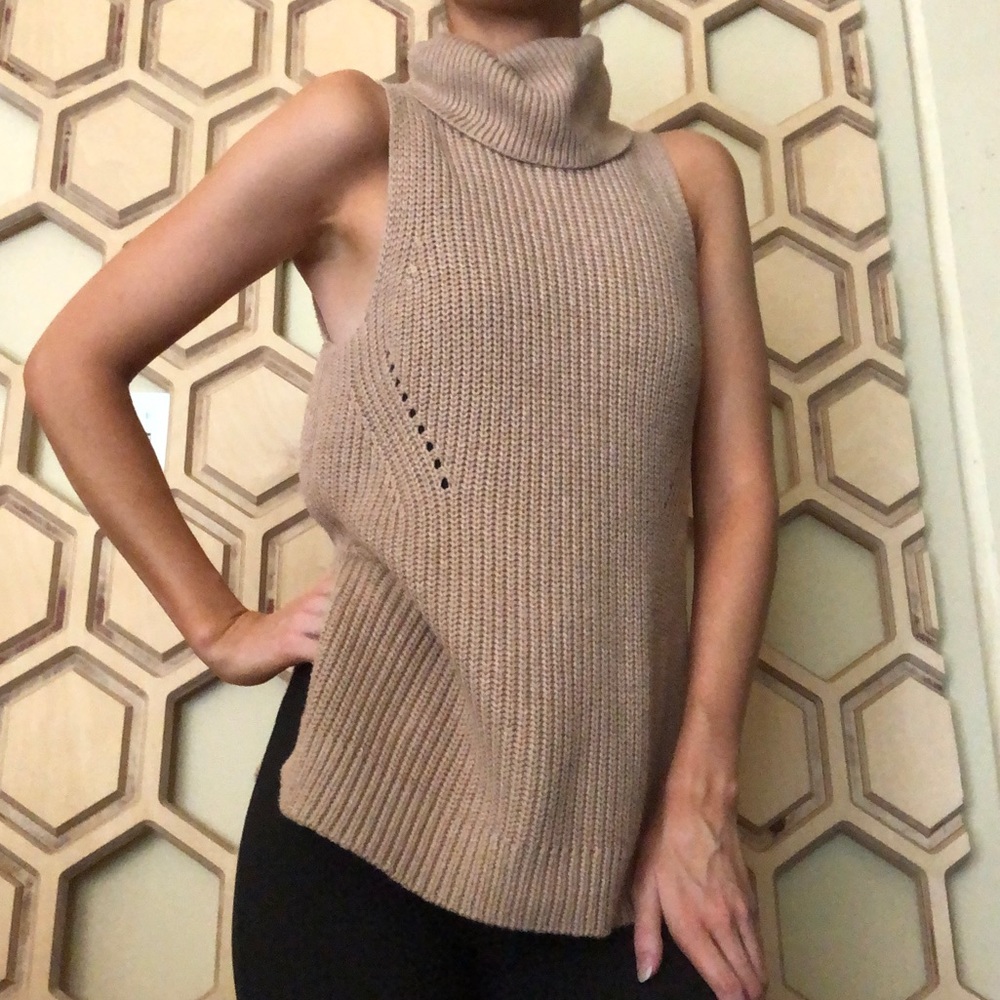Tank Top Turtleneck Fall Fashion Knitted Sweater